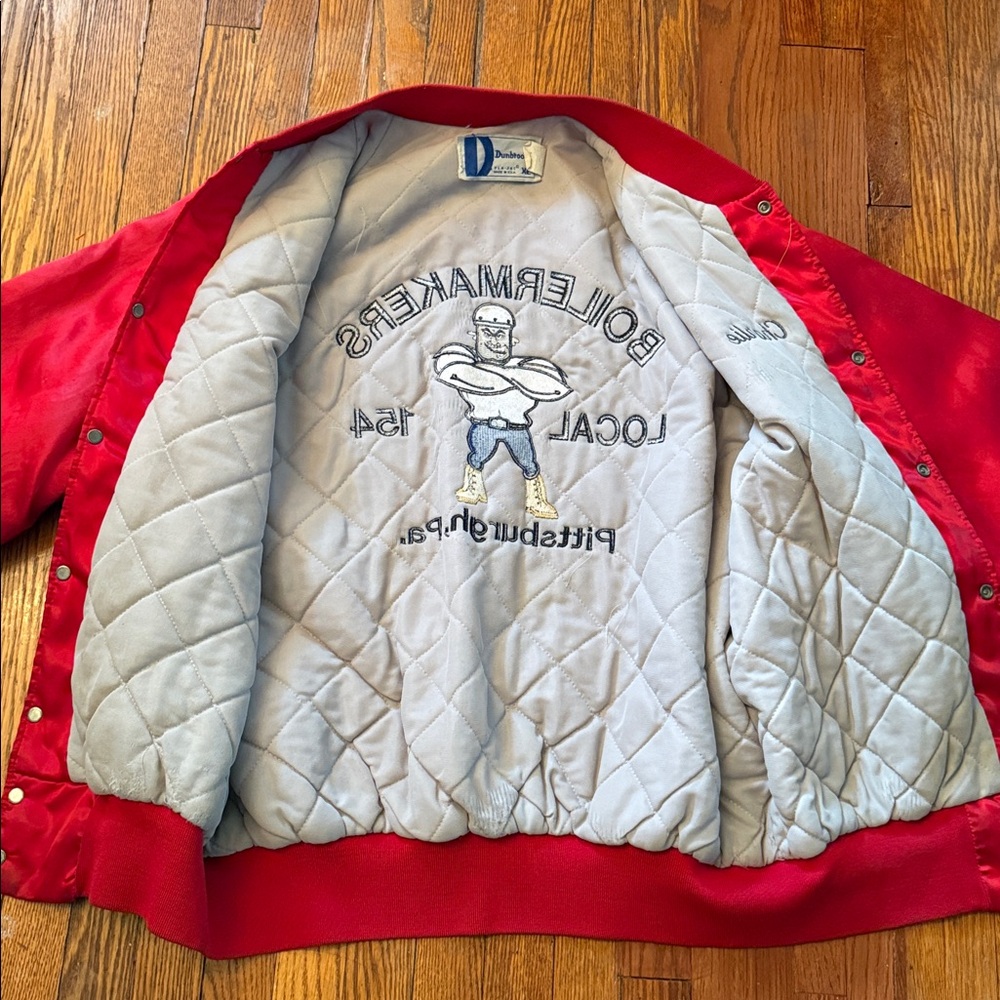 80’s Boilermakers Vintage Varsity Bomber Jacket - Picture 6 of 14